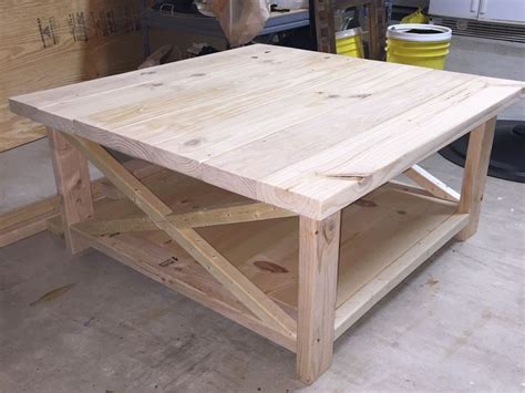 I had come across a diy rustic industrial pipe coffee table plan on the locker blog and thought i would take a swing at making something like this for my man cave, but it turned out so well that alicia has kept it in our main living room. DIY Rustic Coffee Table | Diy farmhouse coffee table ...