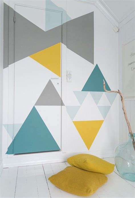 57 Stylish Geometric Accent Wall Ideas Digsdigs