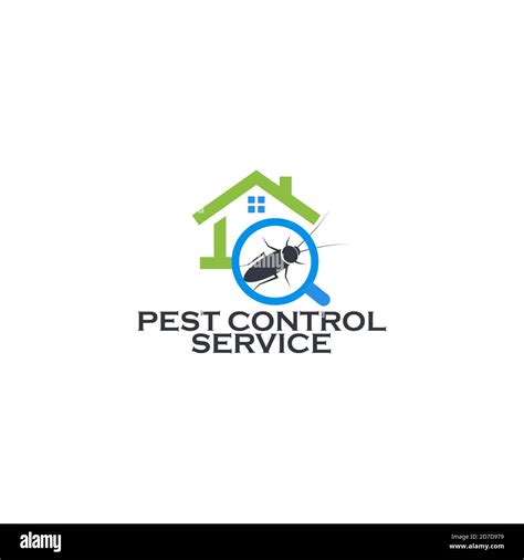 Pest Control Service Logo Concept Prevention Extermination And