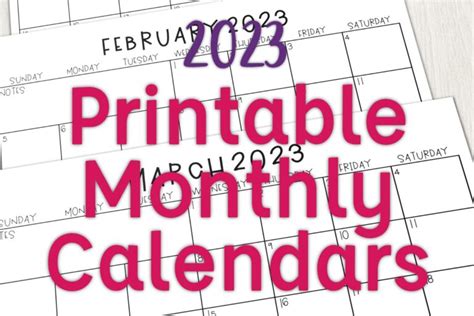 2023 Calendars Printables And 4 Easy Ideas Tales From Outside The