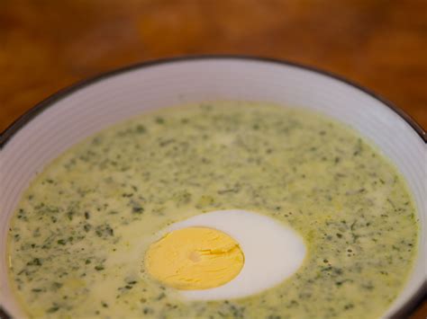 * save time by purchasing cleaned, packaged spinach in the produce section of the grocery store. Egg Trio Soup With Spinach : Easy spinach soup with a poached egg recipe - BBC Food : Spinach ...