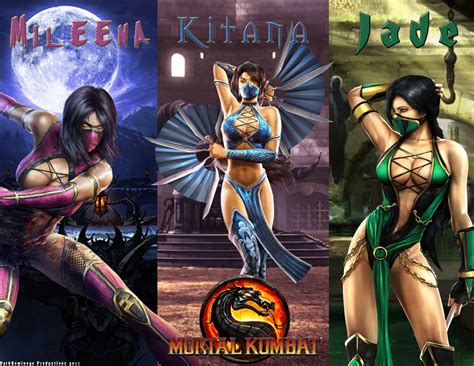 Digital Illustration Of Mortal Kombat Characters The Design Work