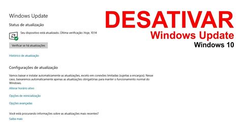 Desativar Windows Update No Windows Tutorial Youtube