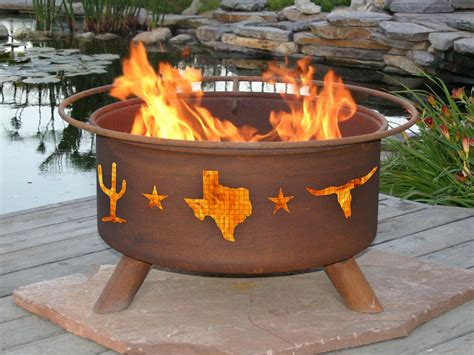 ~ Texas Cowboy Outdoor Patio Firepit Grill Fire Pit New Ebay