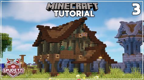 Minecraft Medieval Tavern Lets Build A Medieval Village Ep3 Youtube