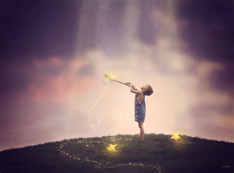 Catch A Falling Star Little Boy Catching Stars Composite Composition