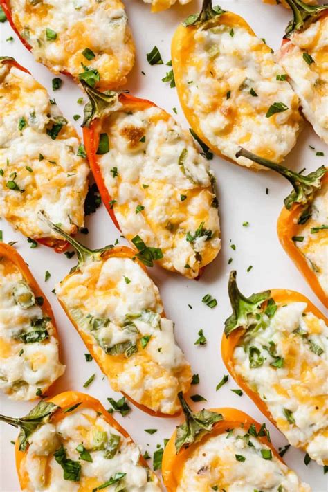 Zesty Cream Cheese Stuffed Mini Peppers The Live In Kitchen