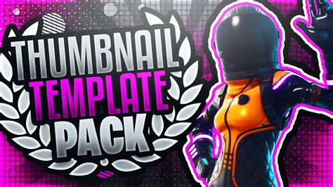 Fortnite Youtube Thumbnail Template Pack 2 Photosho Acez Graphics