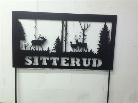 Hand Crafted Personalized Metal Yard Sign By Metal Works Store
