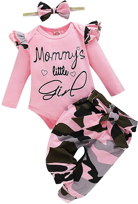 Newborn Baby Girl Clothes Toddler Girl Outfits Ruffle Long