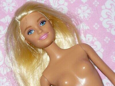 Mattel Barbie Doll Blonde Fashionistas Jointed Legs Nude Naked For Ooak