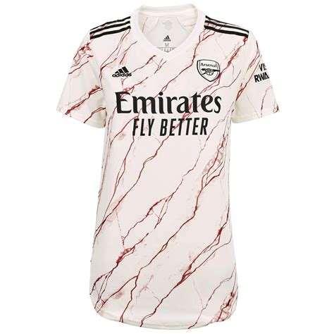 The new arsenal home shirt will be 'active maroon' (dark red) featuring a graphic design on the front. Arsenal Womens 20/21 Authentic Away Shirt S, White ...