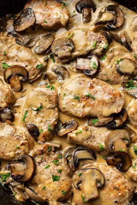 Creamy Mushroom Pork Tenderloin Salt And Lavender