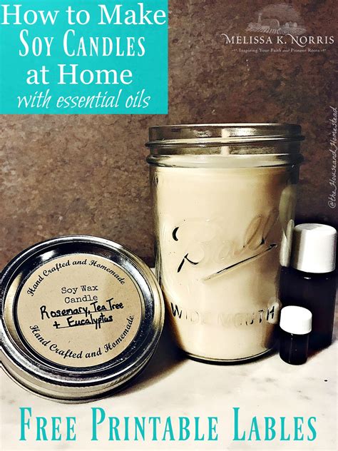 How To Make Soy Candles At Home With Essential Oils Melissa K Norris