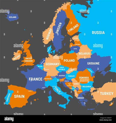 Europe Continent Cut Out Stock Images And Pictures Alamy