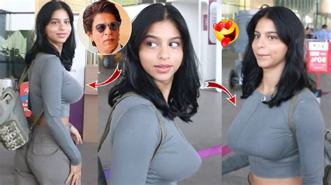 Oops 😍 😱 Shahrukh Khans Daughter Suhana Khan Flaunts Her Figure In Tight Crop Top Youtube