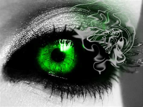 Green Eye Eye Art Demon Eyes Eyes Artwork