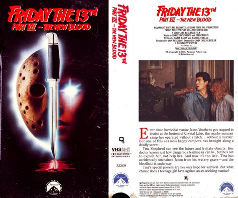 Vhs Cover Scans Friday The 13th Part Vii The New Blood 1988