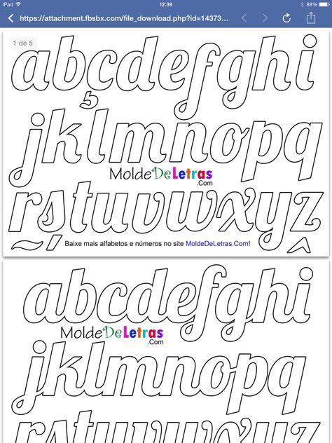 Molde De Letras Stencil Lettering Hand Lettering Alphabet Lettering