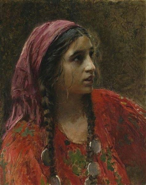 Gypsy Painting Illustrations In 2019 Gypsy Women Portrait Art