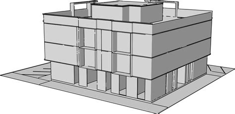 Complex Building Illustration Vector On White Background 12264486