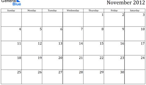 calendarios de noviembre del 2012 en blanco y negro muy diversos mil recursos