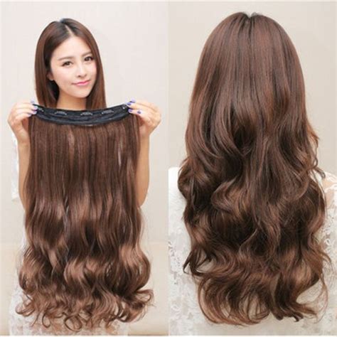 Jual Hair Clip Curly Rambut Panjang Bergelombang Wig Rambut Wanita