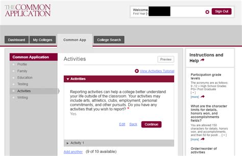 Common app college report form. A User's Guide to the Common Application