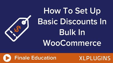 How To Set Up Basic Discount In Woocommerce With Finale Youtube