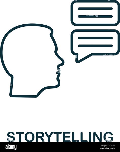 Storytelling Icon Outline Style Thin Design From Influencer Icons