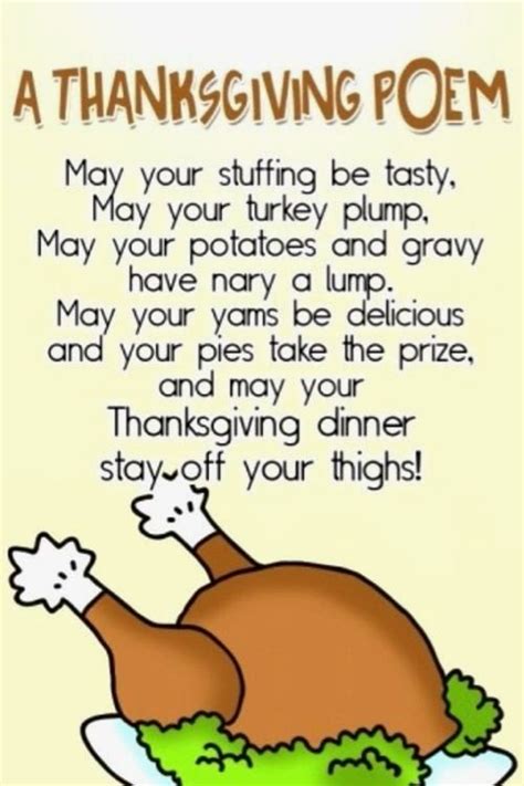 A Thanksgiving Poem May Your Stuffing Be Tasty May Your Turkey Plump