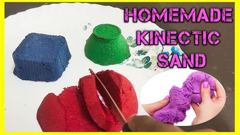 Diy Kinetic Sandhow To Make Kinetic Sand Kinetic Sand Making At Home