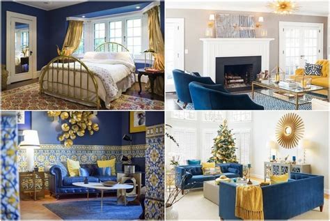 Blue And Gold Interior Design Ideas Add A Touch Of Glamour To Your Home