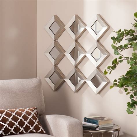 Check spelling or type a new query. Southern Enterprises Masada Mirrored Squares Wall Sculpture in Silver - WS9354