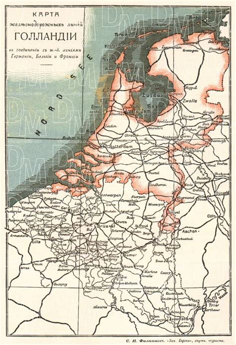 Old Map Of The Netherlands In 1900 Buy Vintage Map Replica Poster Print Or Download Picture