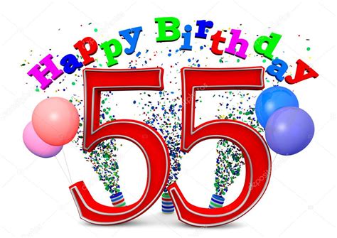 Happy 55 Birthday Clip Art