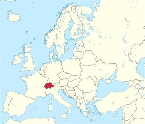 スイスの地図の位置 世界地図とスイスイ西ヨーロッパのヨーロッパ）