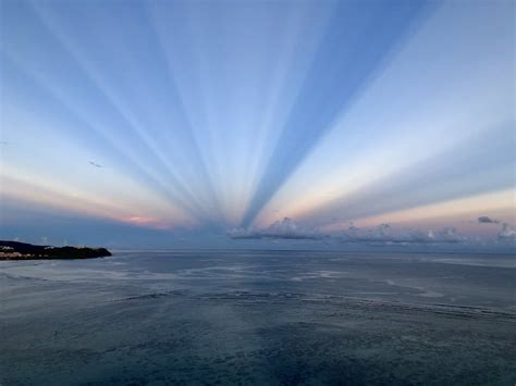 Guam Usa Crepuscular Rays Photographed By Jared Aicher On 11