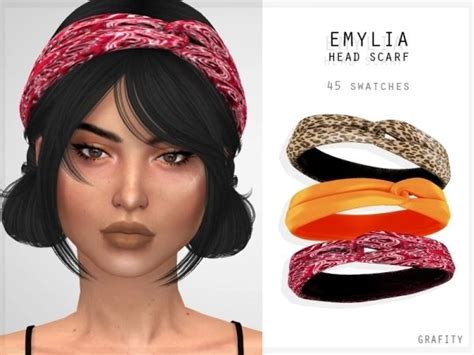 Emylia Head Scarf Sims 4 Sims The Sims 4 Packs