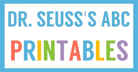 Dr Seusss Abc Book Printables And Activities Homeschool Share