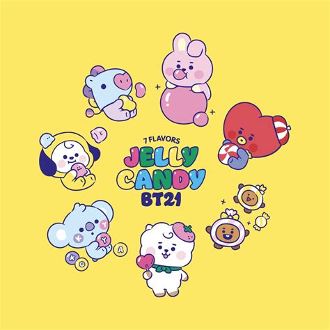 Bt21 Japan Official On Twitter なんかおいしそうな匂いしない？ Bt21 Jelly Candy Line