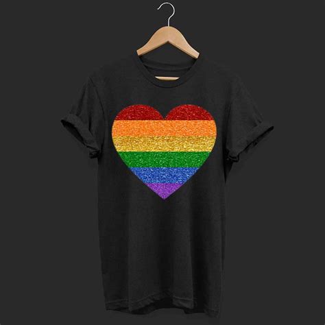 Heart Rainbow Lgbt Pride Month Proud Ally Shirt Hoodie Sweater