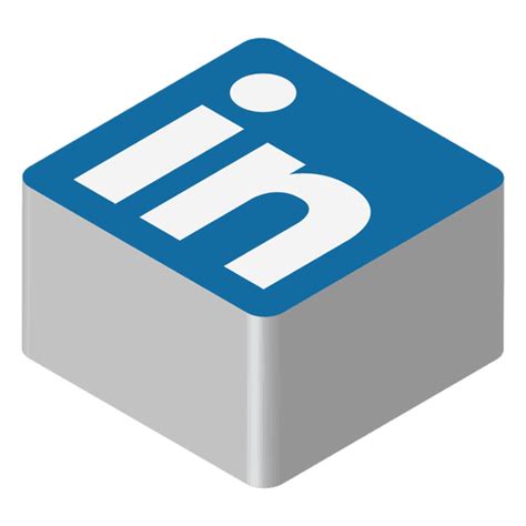 Linkedin Isometric Icon Transparent Png And Svg Vector File