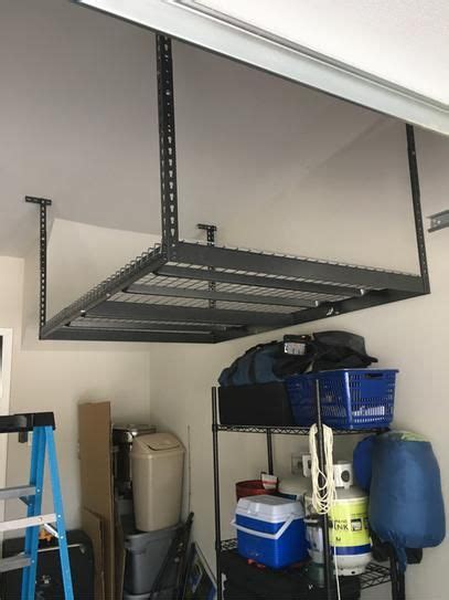 Newage Products Versarac Gray Adjustable Steel Overhead Garage Storage