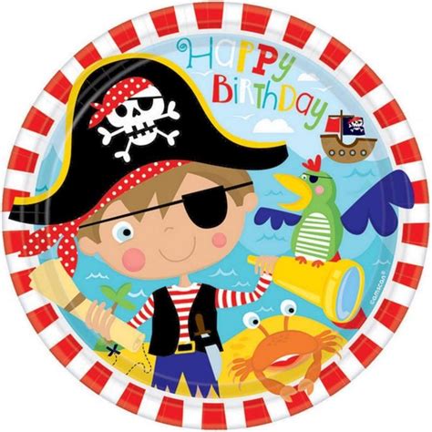 When you order $25.00 of eligible items sold or fulfilled by amazon. Little Pirate Plates - Dinner | Pirate party supplies ...