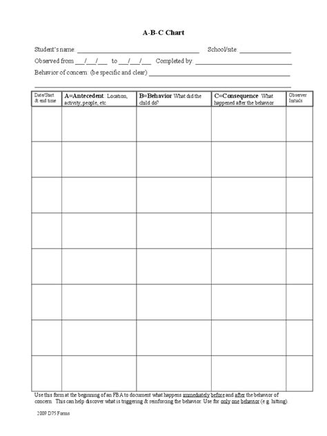 abc chart template   templates   word excel