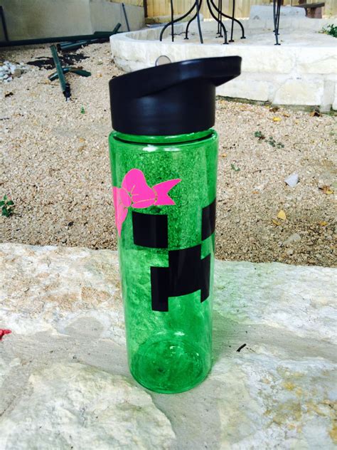 Minecraft Creeper Girly Water Bottle | Bottle, Water bottle, Reusable water bottle