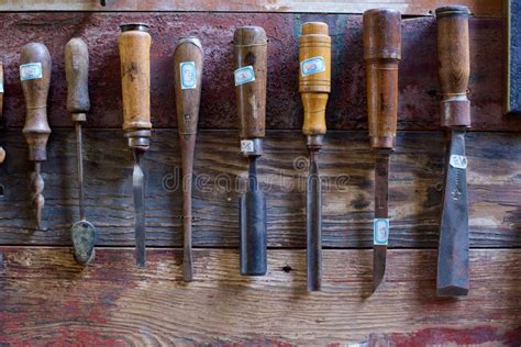 Old Chisels On Walls Stock Image Image Of Metal Wall 82811219