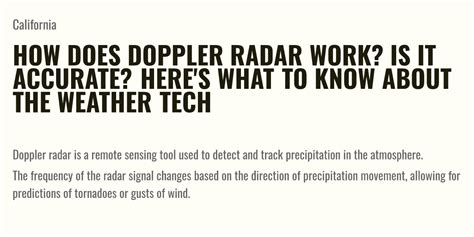 How Does Doppler Radar Work Is It Accurate Heres What To Know About