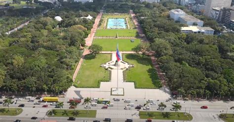 One Of The Largest Urban Parks In Asia Luneta Park Aerial View
